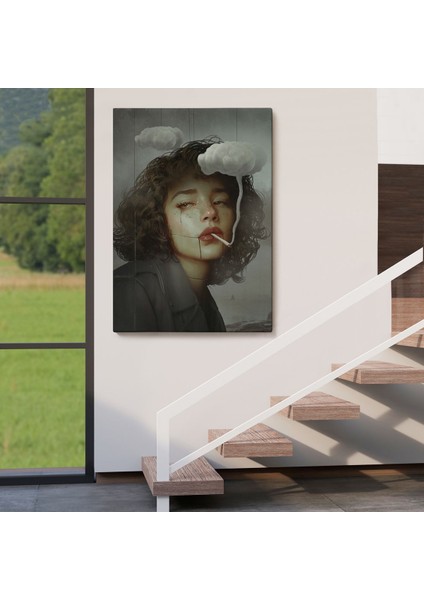 Gerçeküstü Sanat Eserleri Bulut ve Duman Tuvalı Kanvas TABLO-5226 fırsatları