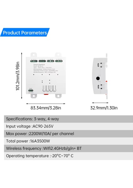 Ewelink 4 Kanal Mini Wifi Kuru Kontak Role modelleri