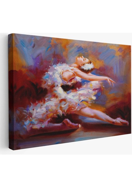 Balerin Kadın Yağlıboya Görünümlü Kanvas Tablo, Sanat Evi DEDORU-5026