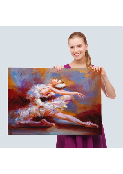 Balerin Kadın Yağlıboya Görünümlü Kanvas Tablo, Sanat Evi DEDORU-5026 fırsatları