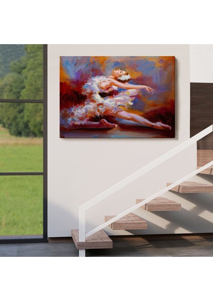 Balerin Kadın Yağlıboya Görünümlü Kanvas Tablo, Sanat Evi DEDORU-5026 indirimleri