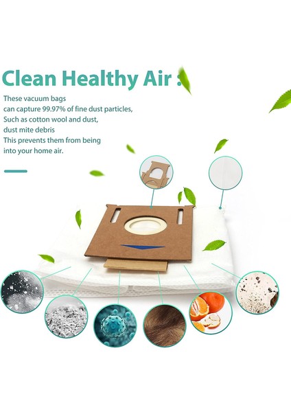 Ecovacs Deebot T8 Aıvı T8 N8 Pro Plus Için 20 Paket Tek Kullanımlık Toz Torbası (Yurt Dışından)
