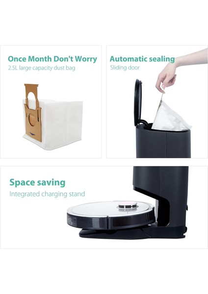 Ecovacs Deebot T8 Aıvı T8 N8 Pro Plus Için 20 Paket Tek Kullanımlık Toz Torbası (Yurt Dışından)