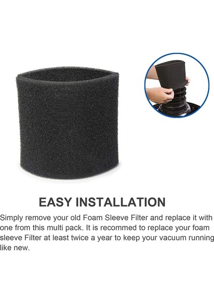 Shop-Vac 90350 90304 90333 Islak/kuru Elektrikli Süpürgeler Için Filtre Pamuğu (Yurt Dışından)