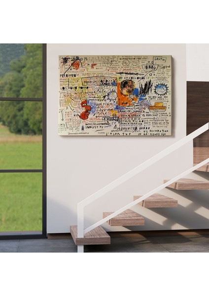 Jean Michel Basquiat'in 50 Cent Piece Isimli Eseri Kanvas TABLO-5017 indirimleri