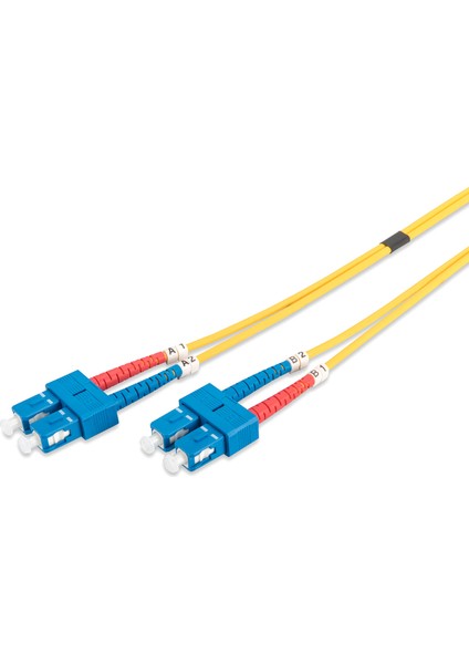SC-SC Fiber Optik Patch Kablo, 2 metre, Singlemode, Duplex, 09/125