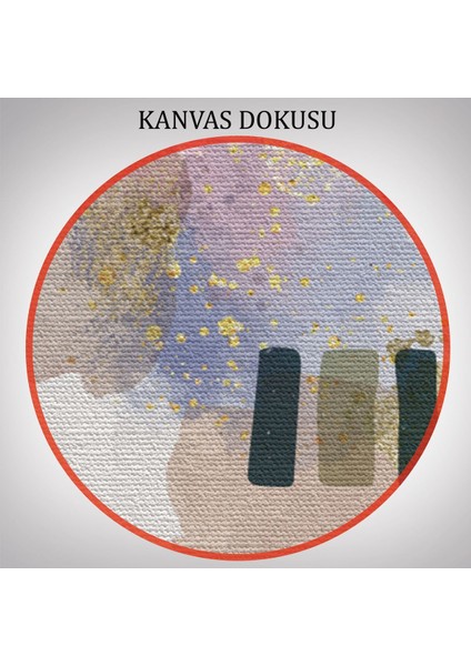 3’lü Tablo Soyut Figürlü Dekoratif Duvar Tablo Seti-Az-25