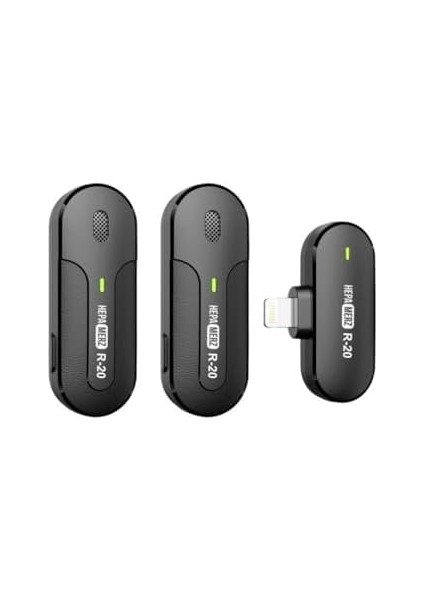 Merz R-20 Iphone Uyumlu Üst Kalite Kablosuz Lightning Yaka Mikrofonu