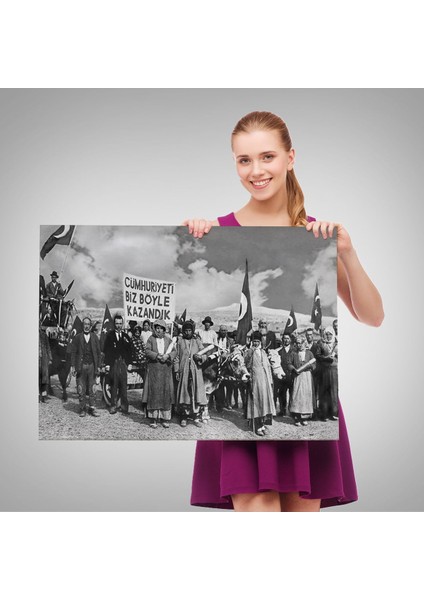 Biz Cumhuriyeti Böyle Kazandık TABLOSU-6574 fırsatları