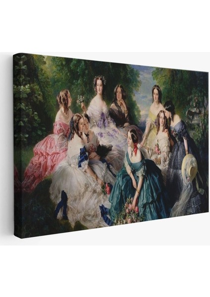 Imparatoriçe Eugenie ve Leydileri Tablosu - The Empress EUGÉNIE-6570