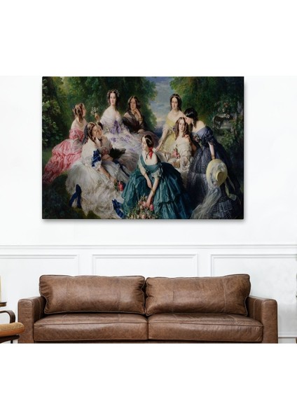 Imparatoriçe Eugenie ve Leydileri Tablosu - The Empress EUGÉNIE-6570 fiyatları