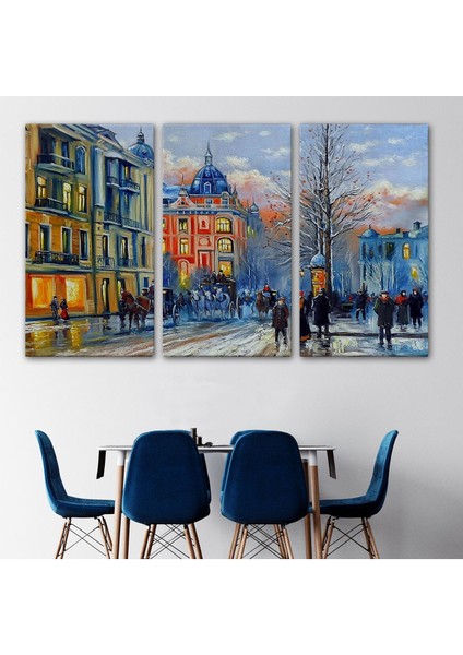 Kiev Ukranya Yağlıboya Görünüm Dekoratif Kanvas TABLO-3513 modelleri