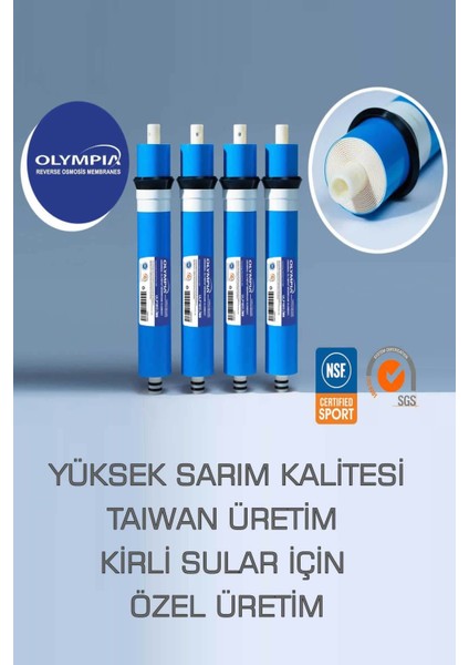 Olympıa 1812-80 Gpd Yüksek Kalite Membran Filtre fiyatları