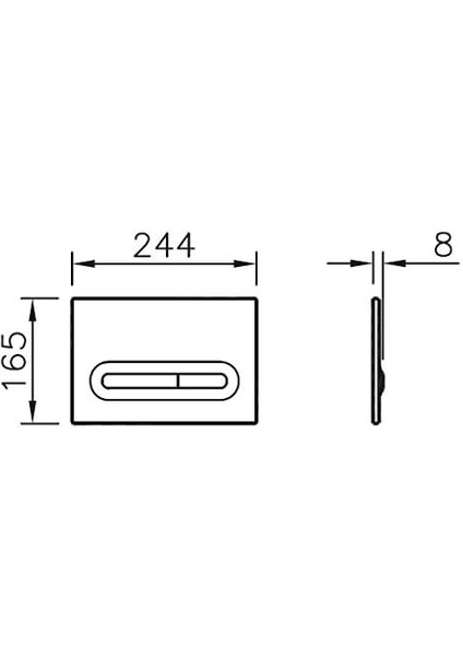 Loop T 740-0780 Kumanda Paneli, Parlak Krom