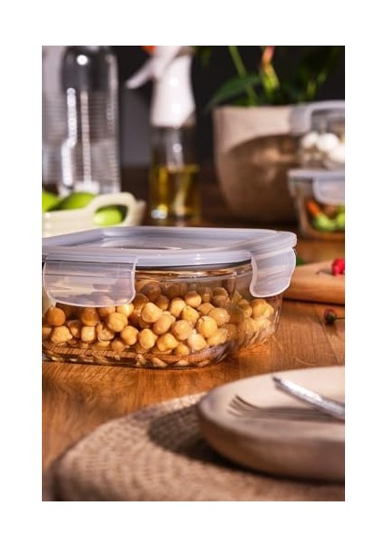 Luna 800 ml Borosilikat Saklama Kabı