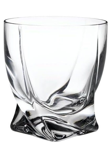 Twist Viski Seti, 1 Karaf ve 4 Bardak, 91211, Şeffaf, 800 ml