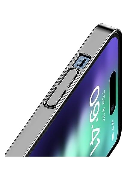 Apple iPhone 15 Plus ile Uyumlu Magsafe Uyumlu Slim Fit Kılıf Kablosuz Şarj Destekleyen Sararmaya Karşı Korumalı Kapak (Gümüş Rengi)