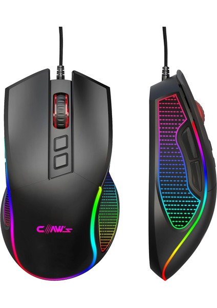 Crossfire V1 12800 Dpi Makro Yazılımlı Chromatic Rgb Gaming Mouse - Siyah