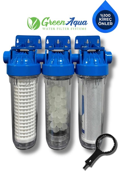 Üçlü Su Filtresi Daire ve Bina Girişi İçin Üçlü Set Arıtma Sistemi fiyatları