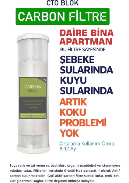 Üçlü Su Filtresi Daire ve Bina Girişi İçin Üçlü Set Arıtma Sistemi indirimleri