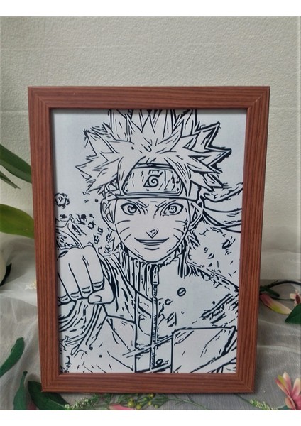 Anime Film Kahramanı Naruto,led Işıklı Dekoratif Çerçeve. fiyatları