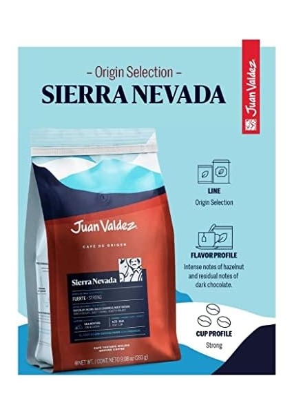 Valdez Sierra Nevada Strong Öğütülmüş Kahve, 283G