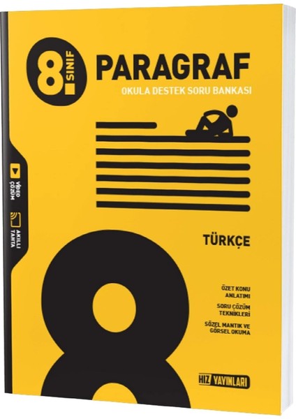 Sınıf Türkçe Paragraf Soru Bankası Hız Yayınları
