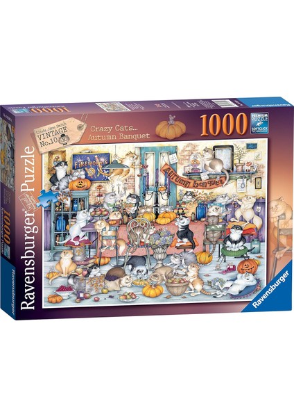 1000P Puz Çılgın Kediler Yapboz