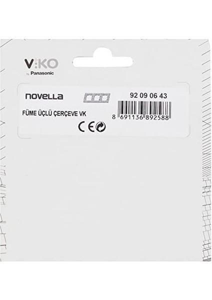 Novella Füme Üçlü Çerçeve
