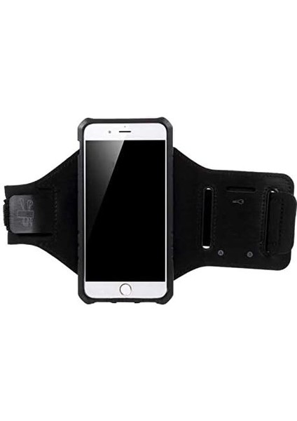 11658 Apple iPhone 5 ile Uyumlu Kılıf 2 In 1 Kol Bandı, Siyah