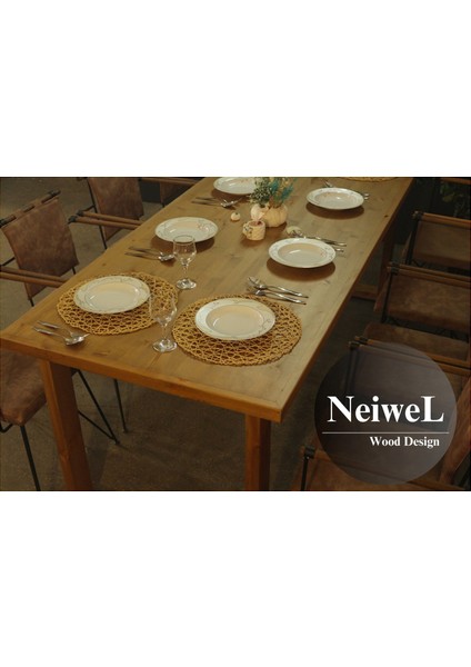 Loen Doğal Ahşap Yemek MASASI-70-100 fırsatları