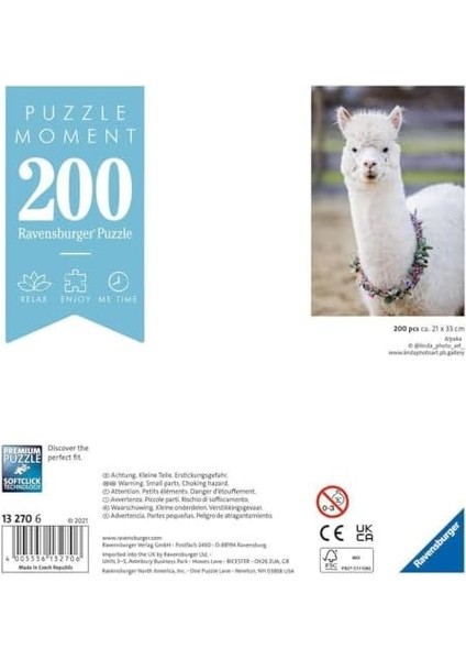 132706 200 Parçalı Puzzle Alpaka Lama