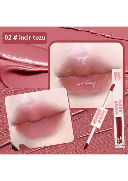 Vnautious Tasarımlar Çift Mutlu Dudak Leke Su Kızdırma Ayna Kadife Dudak Kil Çift Kafa Dudak Sır Sözde Düz Makyaj Beyaz Uygun Fiyatlı (Yurt Dışından) fiyatları
