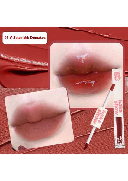 Vnautious Tasarımlar Çift Mutlu Dudak Leke Su Kızdırma Ayna Kadife Dudak Kil Çift Kafa Dudak Sır Sözde Düz Makyaj Beyaz Uygun Fiyatlı (Yurt Dışından) fiyatları