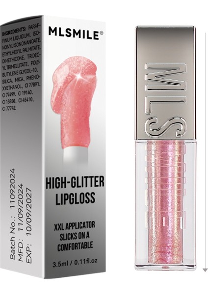 Vnautious Tasarımlar, Pop Parıltı, Büyük Fırça Başlığı, Ayna, Sedefli Dudak Parlatıcısı, 6 Ton, Nemlendirici Ince Parıltı, Sıvı Ruj (Yurt Dışından)