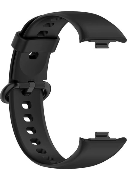 Xiaomi Redmi Watch 4/mi Band 8 Pro/mi Band 9 Pro ile Uyumlu Delikli Tokalı Silikon Kordon Kayış - KY6541
