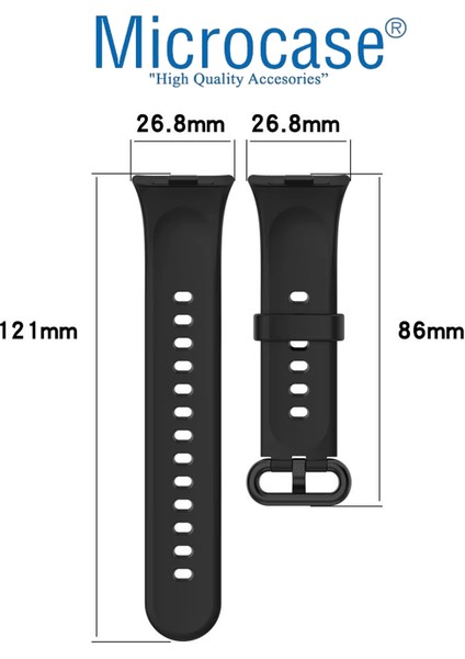 Xiaomi Redmi Watch 4/mi Band 8 Pro/mi Band 9 Pro ile Uyumlu Delikli Tokalı Silikon Kordon Kayış - KY6541 fiyatları
