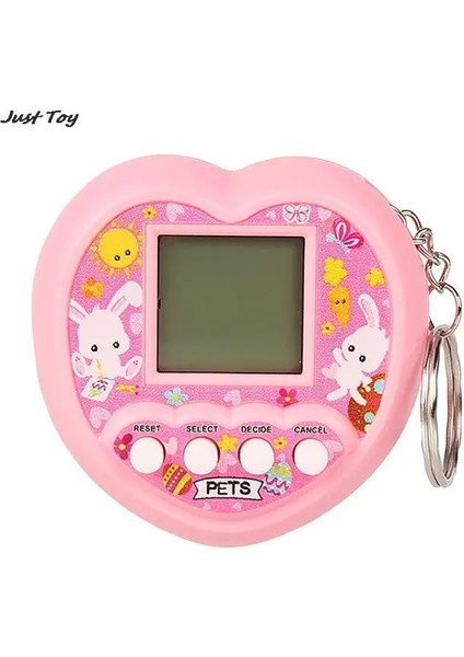 Pembe Komik Çocuklar Elektronik Nostaljik Evcil Hayvan Oyuncakları Dijital Ekran E-Pet Renkli Hd Noel Hediyesi Bir Sanal Siber Pet Interaktif Oyuncak (Yurt Dışından)