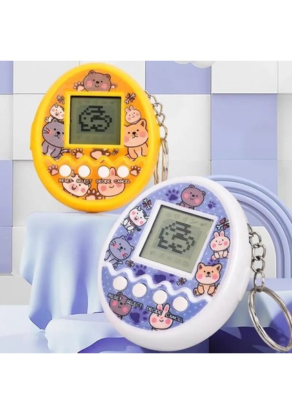 Sarı Yaratıcı Elektronik Evcil Hayvan Oyunu Tamagotchis Oyuncak Mini Taşınabilir Retro El Oyunu E Konsol Anahtarlık Çocuk Doğum Günü Hediyeleri (Yurt Dışından) indirimleri