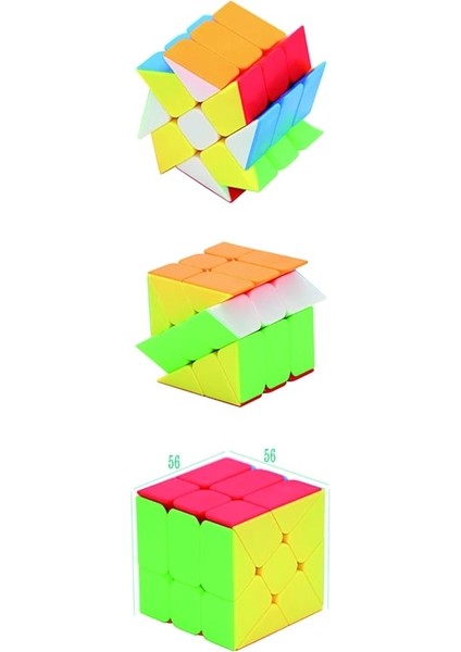 Yeni 3x3 Fırıldak Küp Sihirli Bulmaca Zeka Fırçalanmış Etiket 56MM Eğitici Siyah Bükülen Etiketsiz Oyuncaklar Çocuklar Için (Yurt Dışından) indirimleri