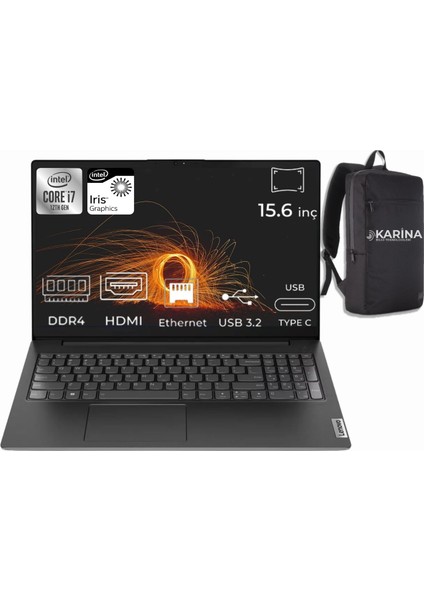 V15 G3 Intel Core I7-1255U 82TT00C6TX-03 40GB 512GB Freedos 15.6" Fhd Taşınabilir Bilgisayar