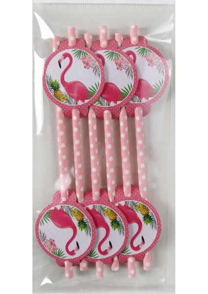 Pipet Flamingo Karton Pipetli Pk:6
