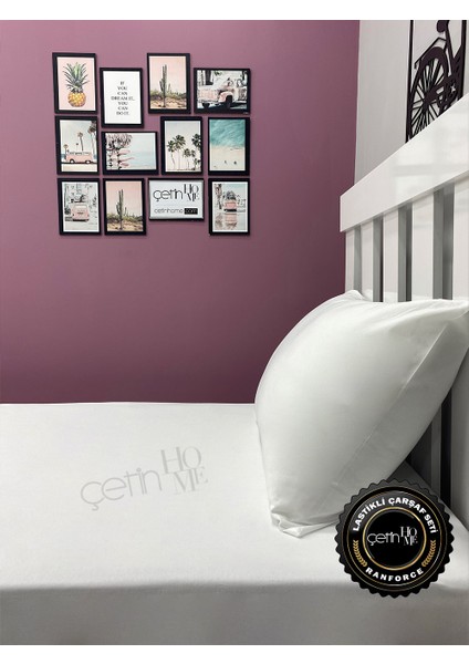 Kumaş Lastikli Çarşaf Seti Tek Kişilik 3 Ebat Beyaz 90x190 fırsatları