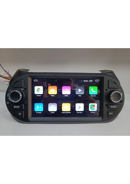 Fiat Fiorino Citroen Nemo Bipper Android Multimedya 4-64GB Hd 2.5d IPS Ekran Carplay