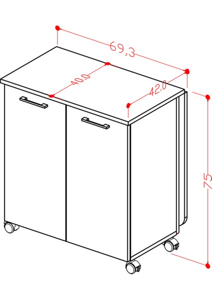 %100 Mdflam 105CM Mutfak Adası Yemek Masası Kahve Köşesi Ma-01 indirimleri