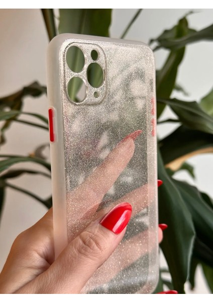 iPhone 11 Pro Max Simli Şeffaf Silikon Kılıf