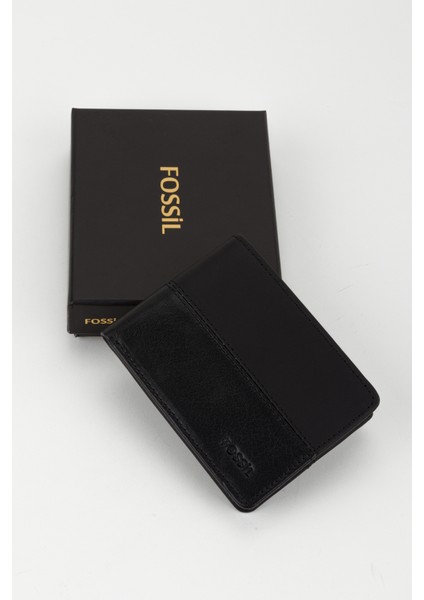 Kutulu Hakiki Deri Yatay Dikişli Taba El Portföyü Kartlık Cüzdan