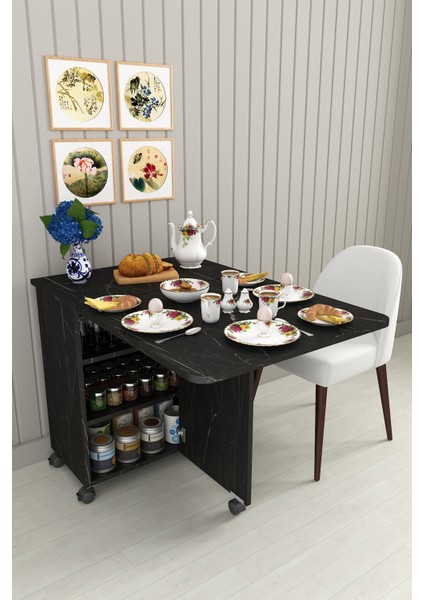 %100 Mdflam 105CM Mutfak Adası Yemek Masası Kahve Köşesi Ma-01