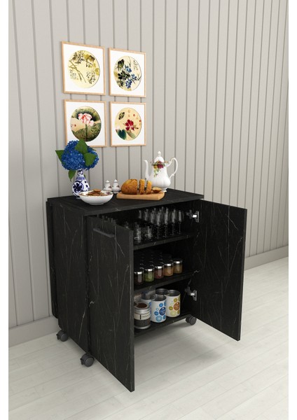 %100 Mdflam 105CM Mutfak Adası Yemek Masası Kahve Köşesi Ma-01