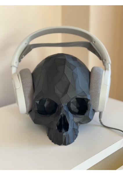 Geometrik Kafatası Kulaklık Standı – Şık ve Sıra Dışı Tasarım fiyatları